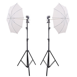 Набір студійного світла із напівпрозорою парасолькою Prolighting PLAS 83 translucent Kit-2